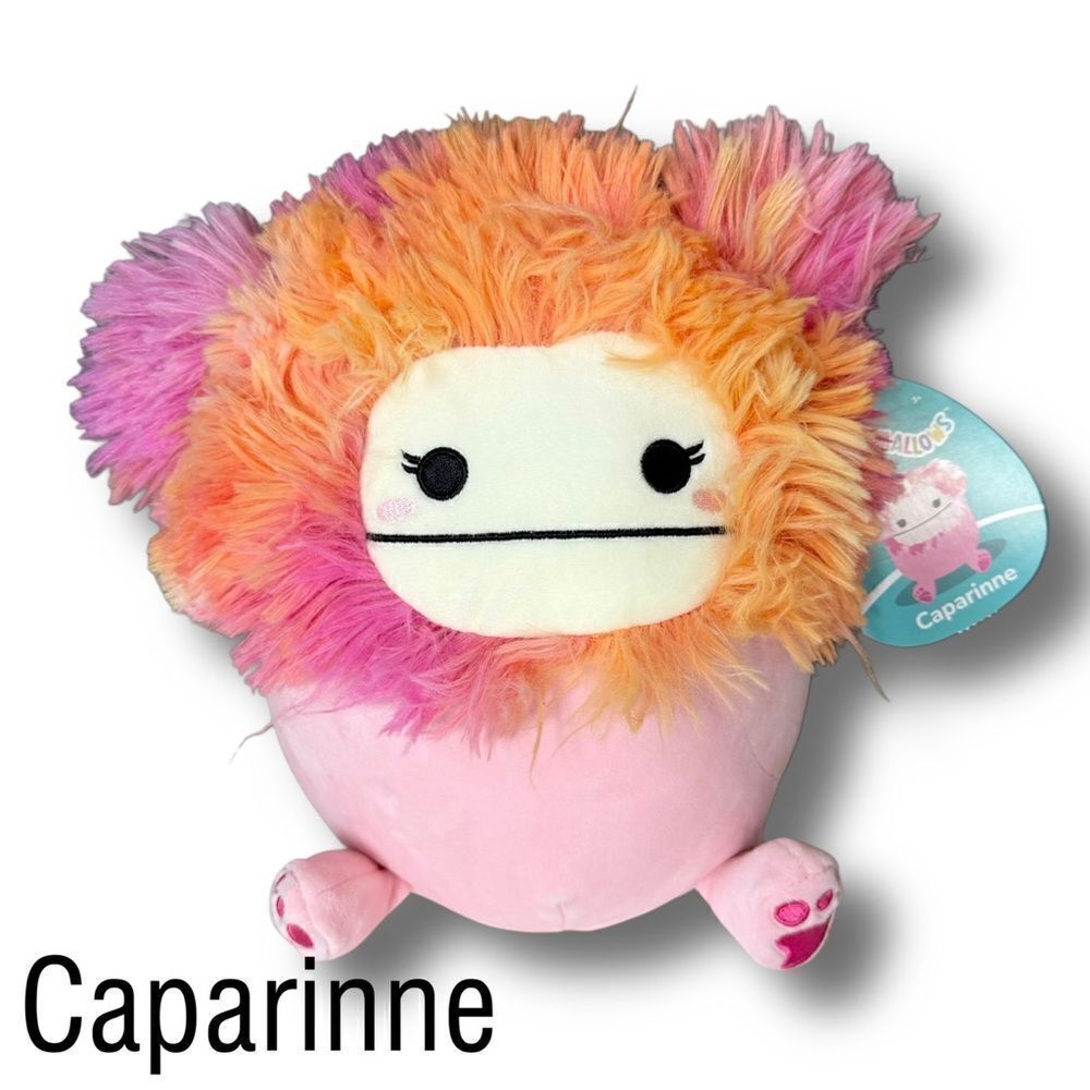 Caparinne the Pink Bigfoot Squishmallow 8β New with TagsβPlushie Collectible